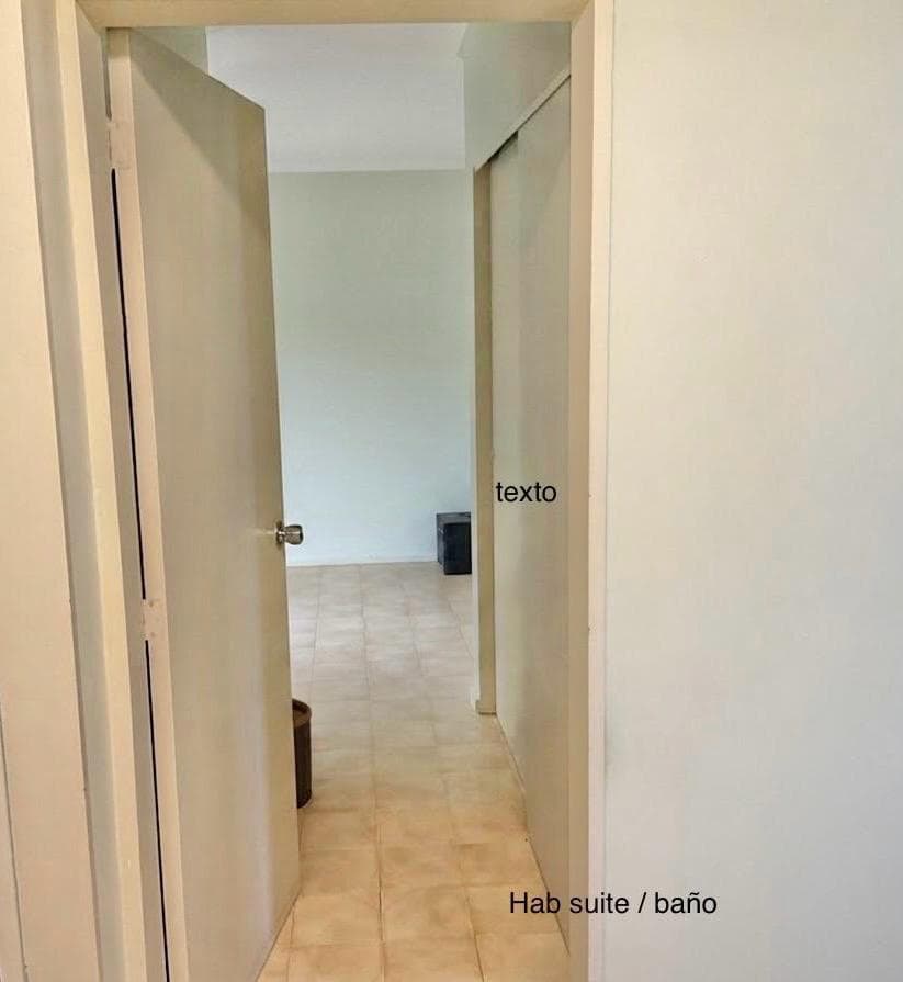 Paso a la habitación suite y su baño